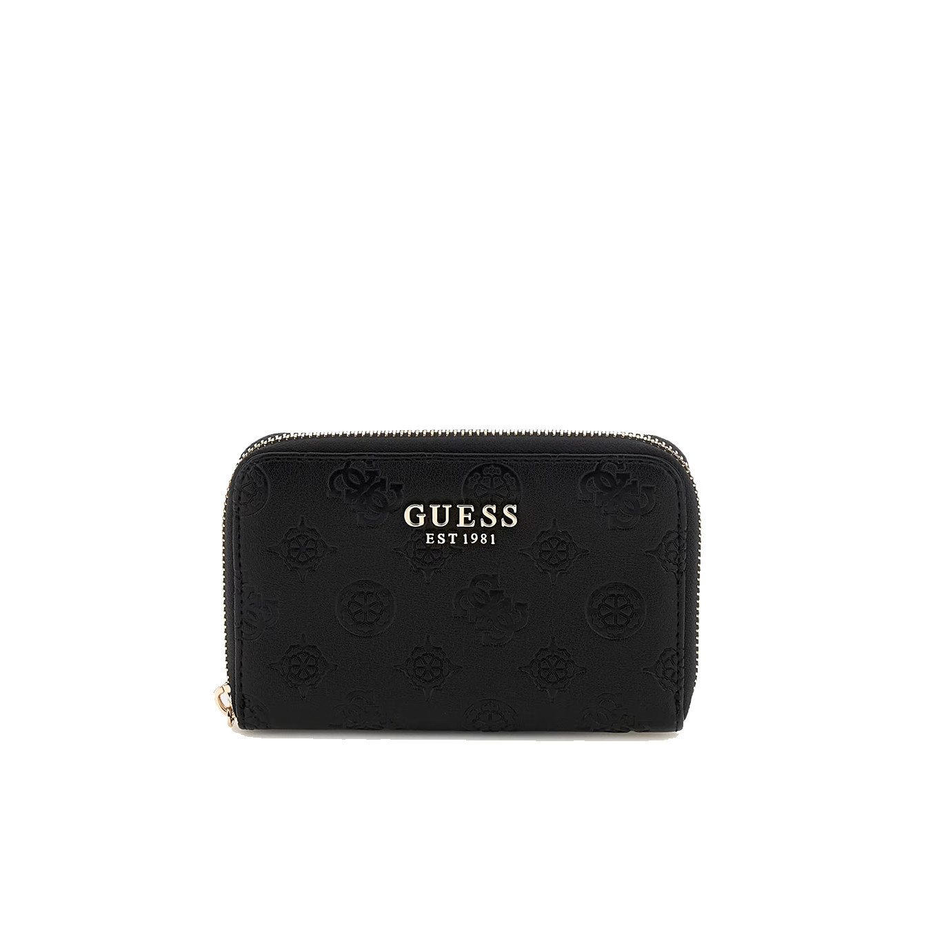 Guess Phoebe Medium Zip Black Logo Wallet