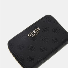 Guess Phoebe Medium Zip Black Logo Wallet