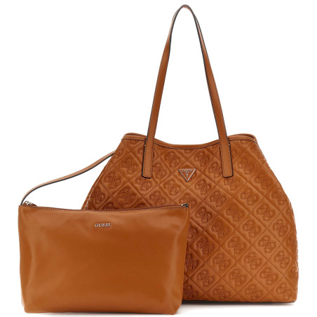 Guess Adelasia Shopping Bag and Pouch M 2 in 1 Caramel