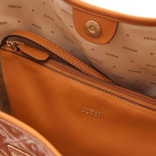 Guess Adelasia Shopping Bag and Pouch M 2 in 1 Caramel