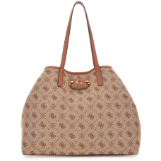 Guess Neda Shopping Bag and Pouch M 2 in 1 Latte Logo