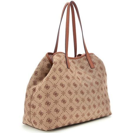 Guess Neda Shopping Bag and Pouch M 2 in 1 Latte Logo