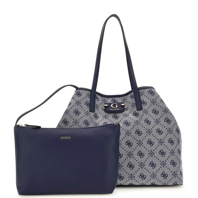 Guess Neda Shopping Bag and Pouch M 2 in 1 Nlo Navy