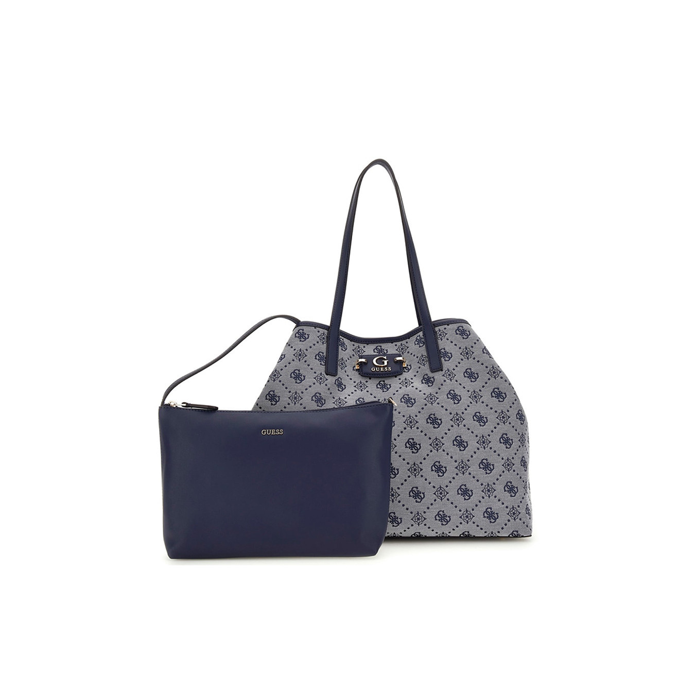 Guess Neda Shopping Bag and Pouch M 2 in 1 Nlo Navy