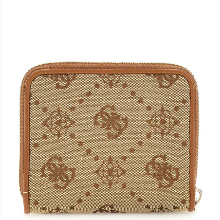Guess Neda Mini Portefeuille Latte Logo dos