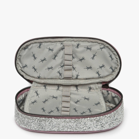 Camelion Oval Pencil Case Vintage Fantasy Glossy Lila