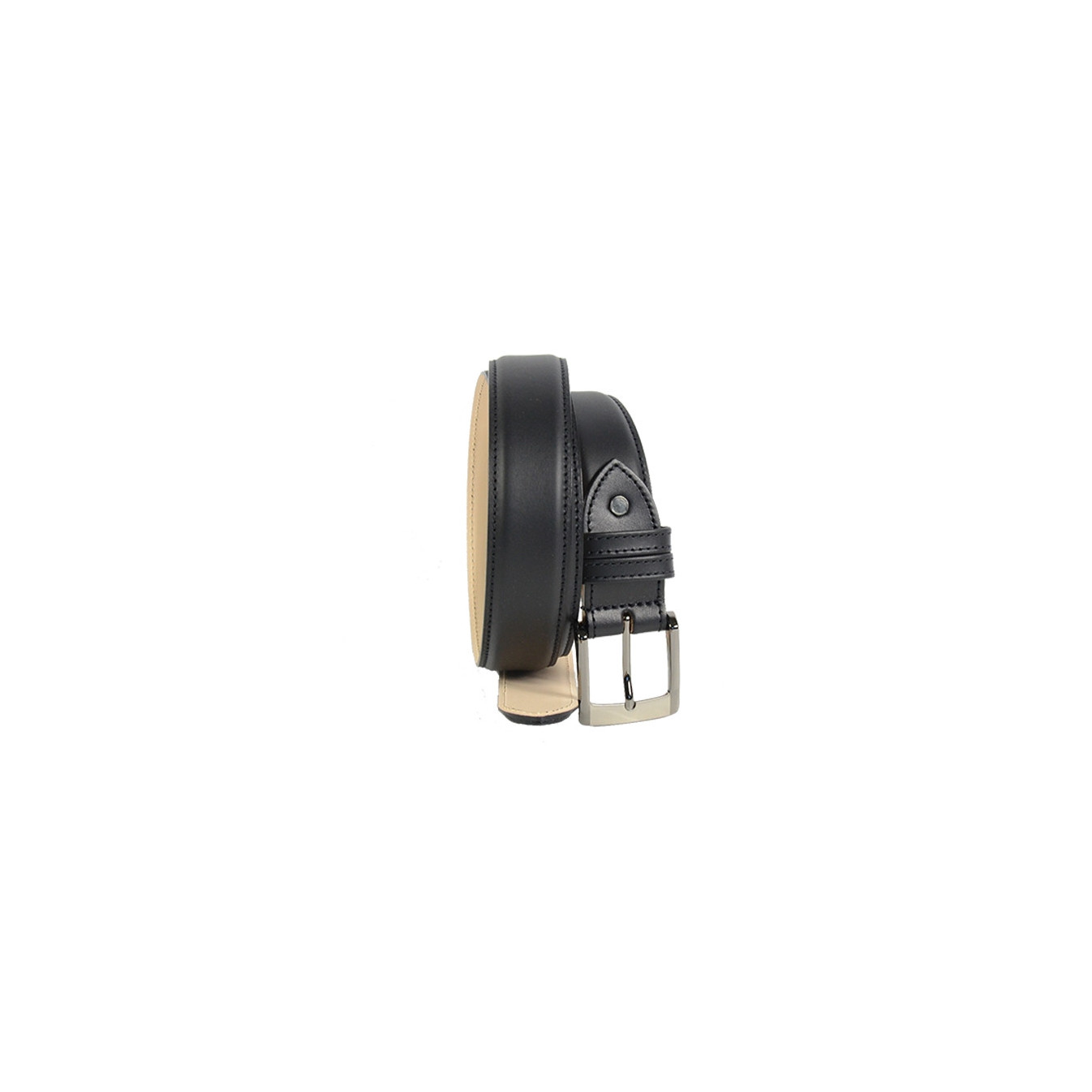 JL FOURES Ceinture Baroudeur Cuir Homme Noir