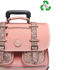 Caméléon Vintage Fantasy Girl Cartable A Roulettes 38cm Glossy Pink face