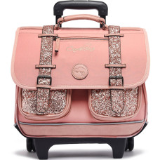 Chameleon Vintage Fantasy Girl Wheeled Backpack 38cm Glossy Pink