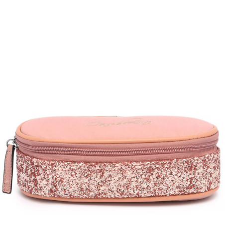Vintage Fantasy Glossy Pink Oval Pencil Case
