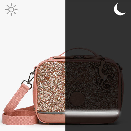 Caméléon Vintage Fantasy Sac Isotherme A Gouter Glossy Pink nuit