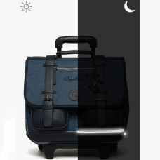 Caméléon Vintage Color Wheeled Backpack 38cm Totaly Navy