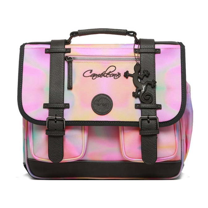 Camaleon Vintage Fantasy Girl School Bag 35cm Pink Tie And Dye