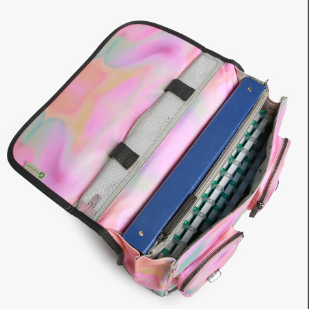 Camaleon Vintage Fantasy Girl School Bag 35cm Pink Tie And Dye