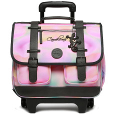 Camaleon Vintage Fantasy Wheeled Backpack 38cm Pink Tie And Day