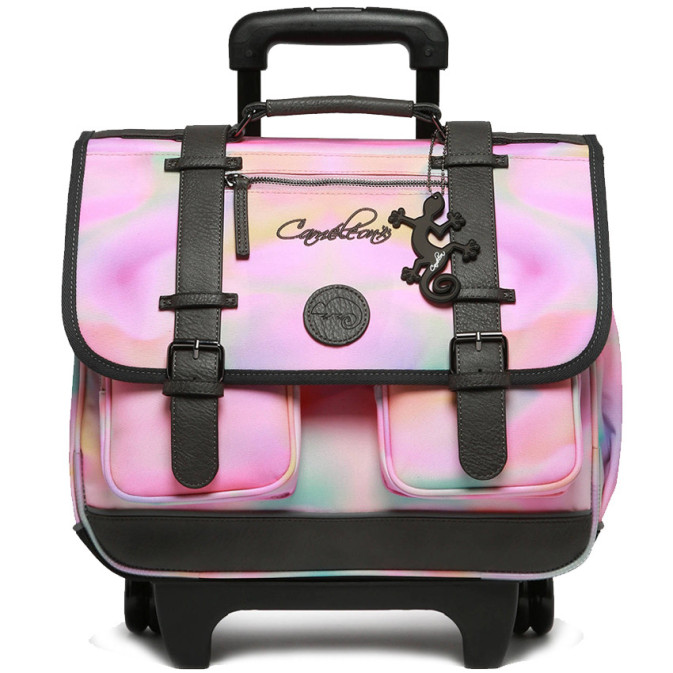 Camaleon Vintage Fantasy Wheeled Backpack 38cm Pink Tie And Day