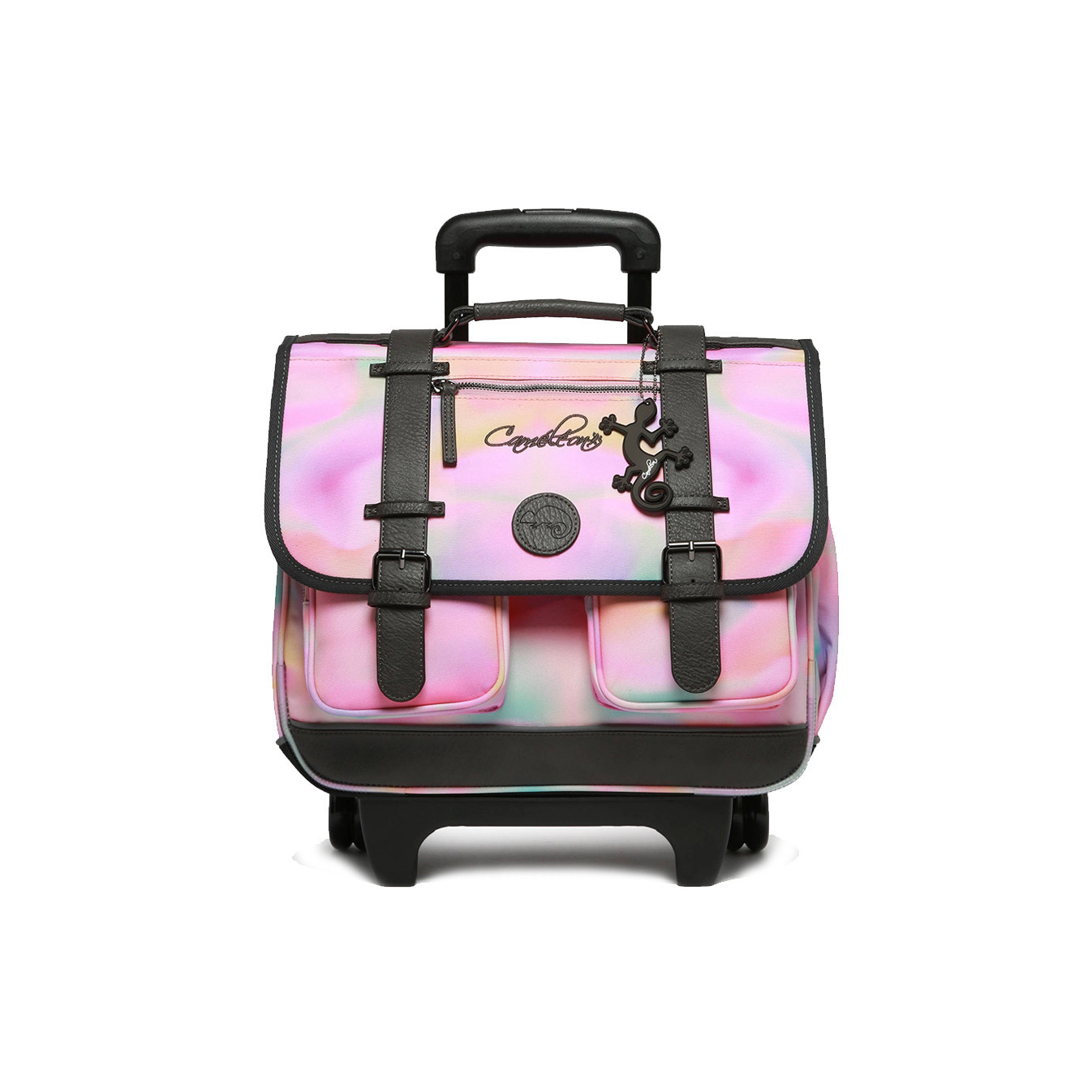 Camaleon Vintage Fantasy Wheeled Backpack 38cm Pink Tie And Day