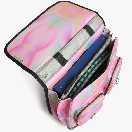 Camaleon Vintage Fantasy Wheeled Backpack 38cm Pink Tie And Day