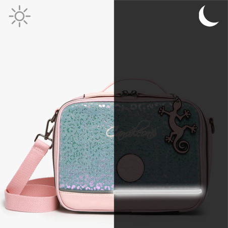 Caméléon Vintage Fantasy Isothermal Lunch Bag Shiny Leo
