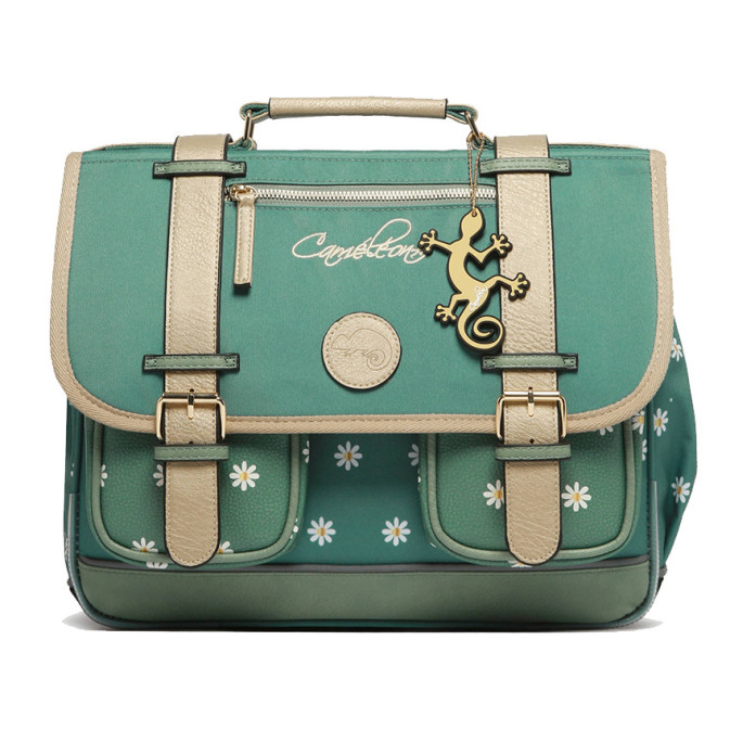 Caméléon Vintage Fantasy Girl School Bag 35cm Green Marguerite