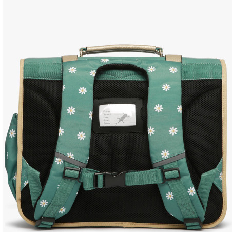 Caméléon Vintage Fantasy Girl Cartable 35cm Green Marguerite dos