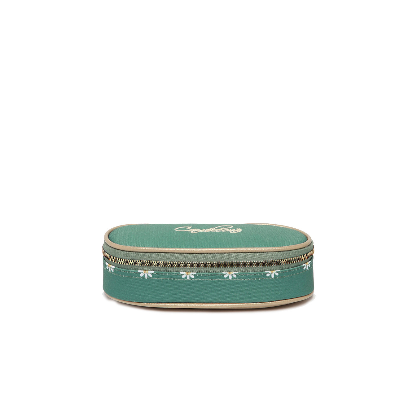 Chameleon Oval Pencil Case Vintage Fantasy Green Marguerite