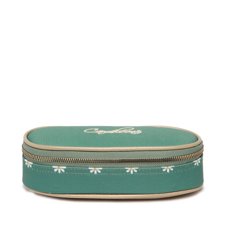 Chameleon Oval Pencil Case Vintage Fantasy Green Marguerite