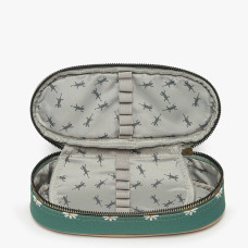 Chameleon Oval Pencil Case Vintage Fantasy Green Marguerite