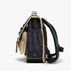 Caméléon Vintage Fantasy Girl School Bag 35cm Navy Leopard Gold