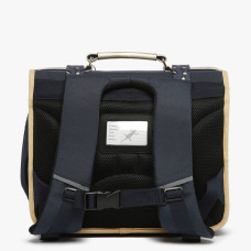Caméléon Vintage Fantasy Girl School Bag 38cm Navy Gold Leopard