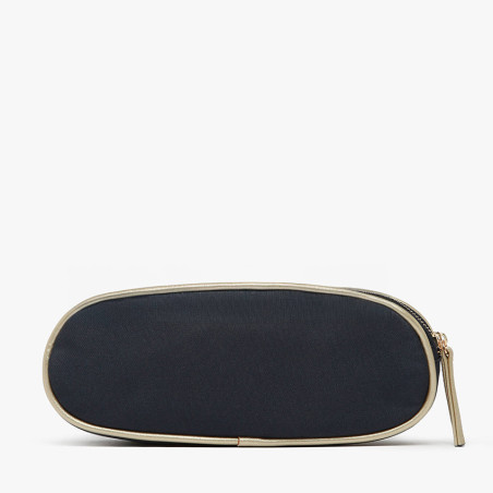 Chameleon Double Vintage Fantasy Navy Gold Leopard Pencil Case