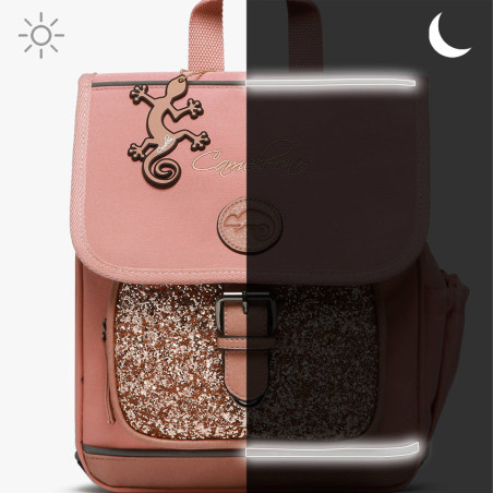 Caméléon Vintage Fantasy Sac A Dos 30cm Glossy Pink nuit