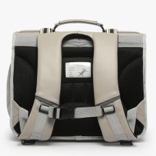 Caméléon Vintage North School Bag 41cm Light Grey Stripe