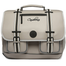Caméléon Vintage North School Bag 41cm Light Grey Stripe