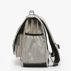 Caméléon Vintage North School Bag 41cm Light Grey Stripe