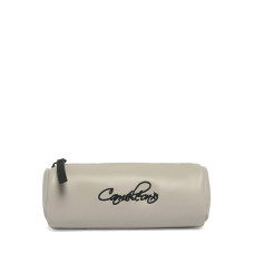 Chameleon Simple Vintage North Light Grey Stripe Pencil Case