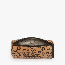 Chameleon Simple Vintage North Tan Leopard Pencil Case