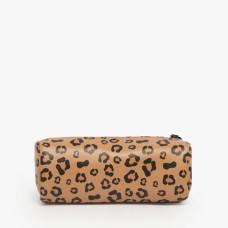 Chameleon Simple Vintage North Tan Leopard Pencil Case