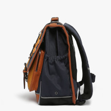 Caméléon Vintage Urban School Bag 38cm Mustard Badges