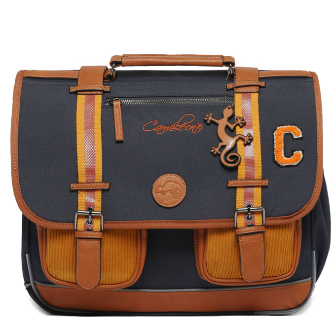 Caméléon Vintage Urban Cartable 41cm Mustard Badges