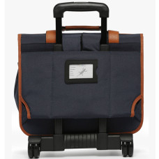 Caméléon Vintage Urban Boy Cartable A Roulettes 38cm Mustard Badge dos