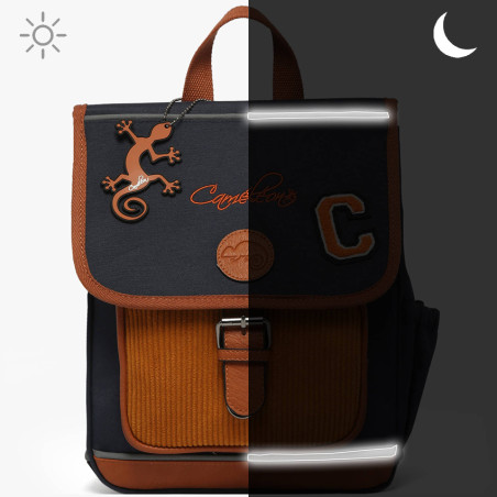 Caméléon Vintage Urban 30cm Mustard Badges Backpack