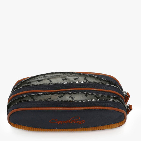 Cameleon Double Pouch Vintage Urban Mustard Badges