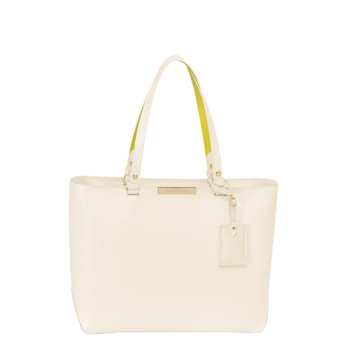 Longchamp Le Foulonné City Shopping Bag M Ivory