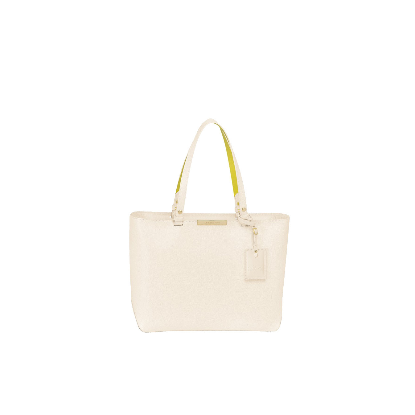 Longchamp Le Foulonné City Shopping Bag M Ivory