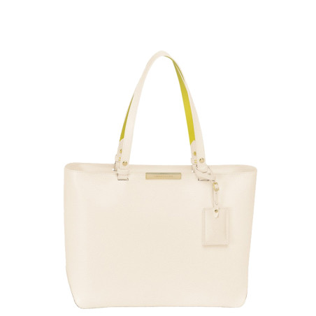 Longchamp Le Foulonné City Shopping Bag M Ivory
