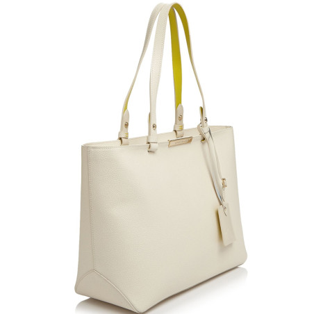 Longchamp Le Foulonné City Shopping Bag M Ivory