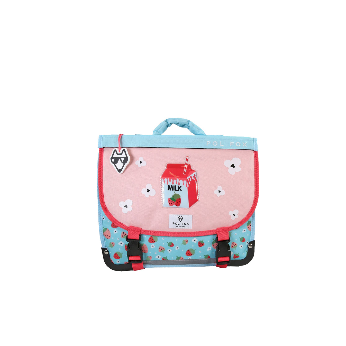 Pol Fox Cartable Réversible 35cm Strawberry