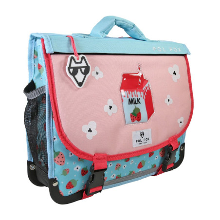 Pol Fox Reversible Backpack 35cm Strawberry