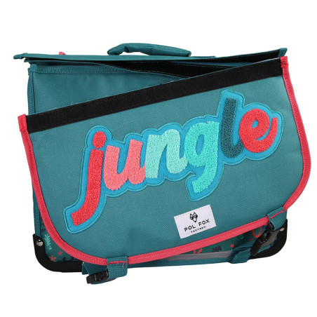 Pol Fox Cartable Réversible 38cm Jungle pochette